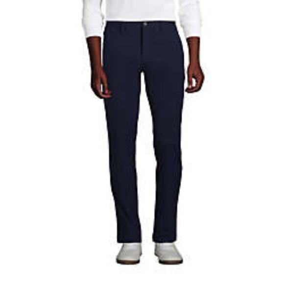 Lands' End Pants Mens Chino Traditional Performance Pant New Radiant Navy Poshmark